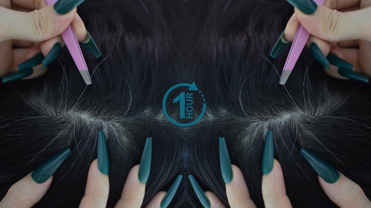 ASMR Relaxing Scalp Check / Scalp Picking On Real Person ( Scratching, Parting, Plucking ) For Sleep