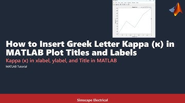 How to Insert Greek Letter Kappa (κ) in MATLAB Plot Titles and Labels