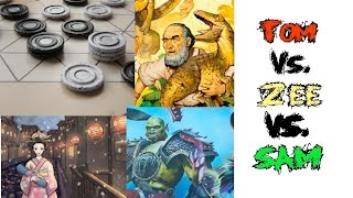 Tom vs. Sam vs. Zee: Raptor, TZAAR, Hero Realms, Hanamikoji