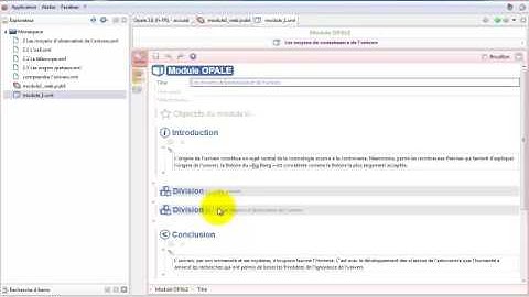 créer un cours avec opale