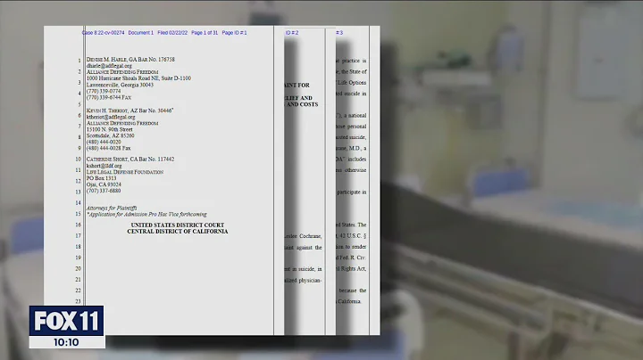 Group of doctors argue California's End of Life Option Act violates freedom of religion