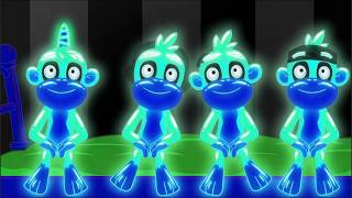 Five Little Monkeys Jumping On The Bed | Fun SOUND VARIATION | Baby Monkeys Nursery Rhyme