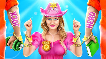 JOCK and NERD vs RUNWAY REBEL in Jail! Best Jock and Nerd Funny Situations