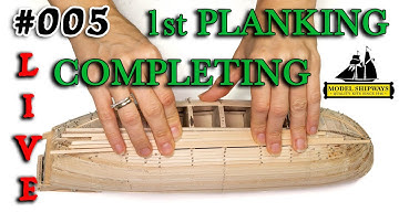 Ep. 005 - MAYFLOWER (1620) - 1st LAYER of PLANKING (COMPLETING) - Model Shipways KIT in scale 1:76