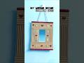 Diy Aesthetic mirror decor #diy #walldecor #craft #CardboardCraft