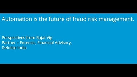 Automation is the future of fraud risk management