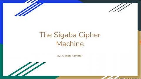 The Sigaba Cipher Machine