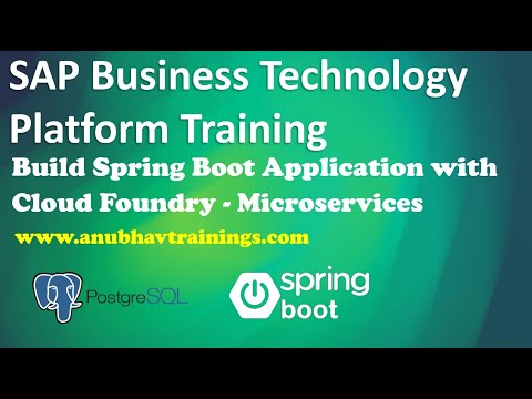 SAP BTP training | SAP Cloud Foundry Spring Boot and Postgre SQL | Microservices using Spring JPA DB