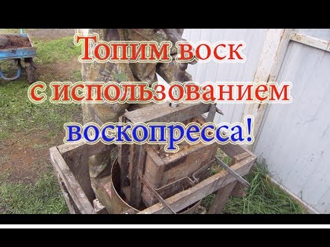 КАК ПЕРЕТОПИТЬ ВОСК? ПЕРЕТОПКА ВОСКА ЧЕРЕЗ ВОСКОПРЕСС, ПРОСТО СУПЕР!!! Beekeeping.🔥🔥🔥