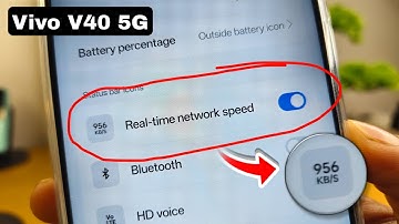 Vivo V40 5G Me Kb/s Setting On Kaise Kare | Real Time Network Speed #vivo