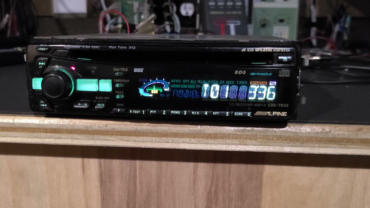 Alpine 7845 repair - YouTube
