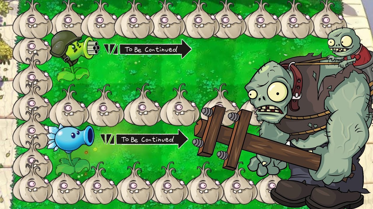 GatlingPea Vs x999 Repeater Kill Gargantuar Zombies Plants Vs Zombies