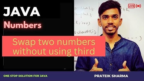 Java Swap two numbers without using third Computer Class 10 ICSE ISC Java Programming