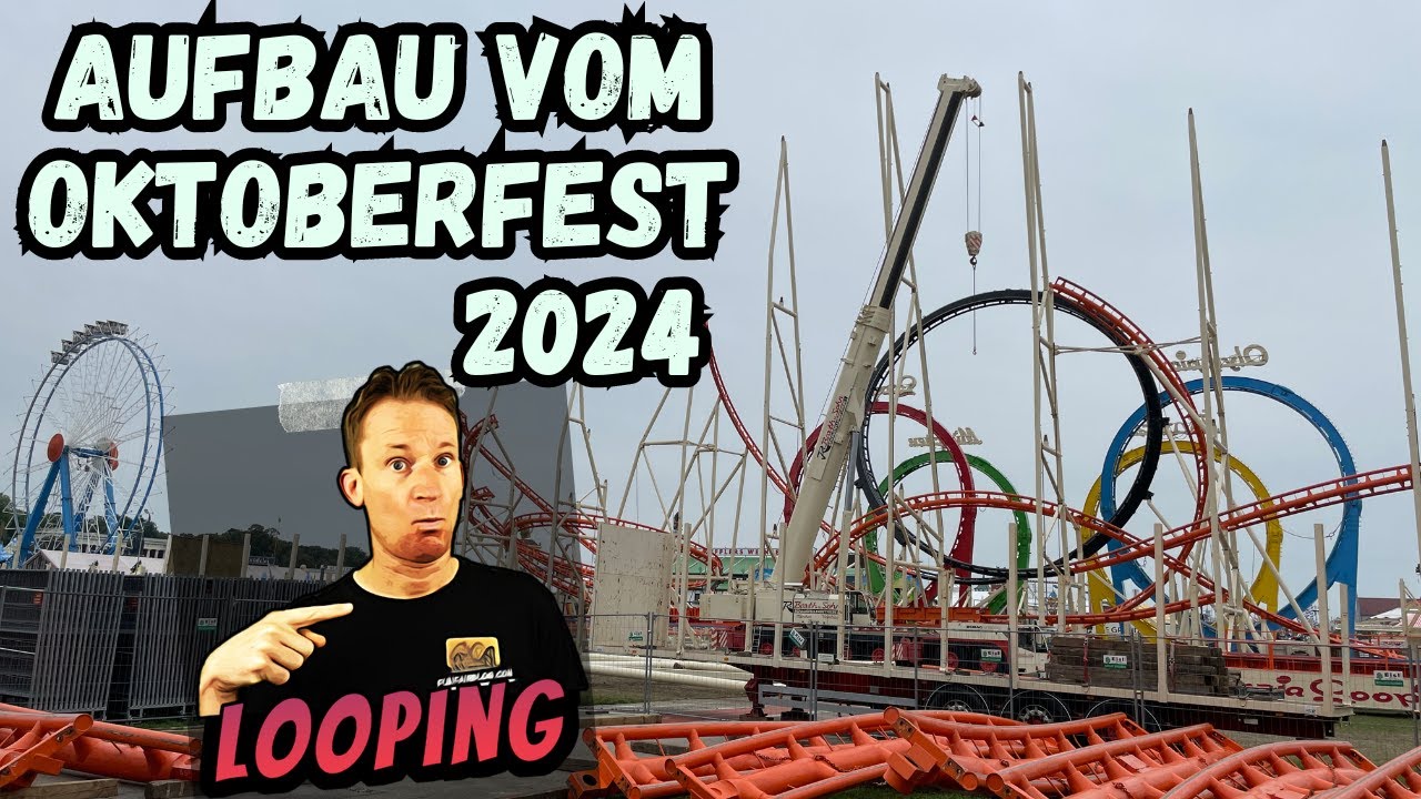 Aufbau vom Oktoberfest München 2024 | Funfairblog #260 [4K]