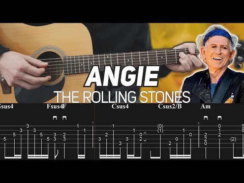 The Rolling Stones - Angie (Guitar Lesson with TAB)