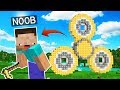 NOOB Vs SPINNER DE LUCKY BLOCKS GIGANTE! 😂MINECRAFT TROLL+ ROLEPLAY | EL NOOB #10