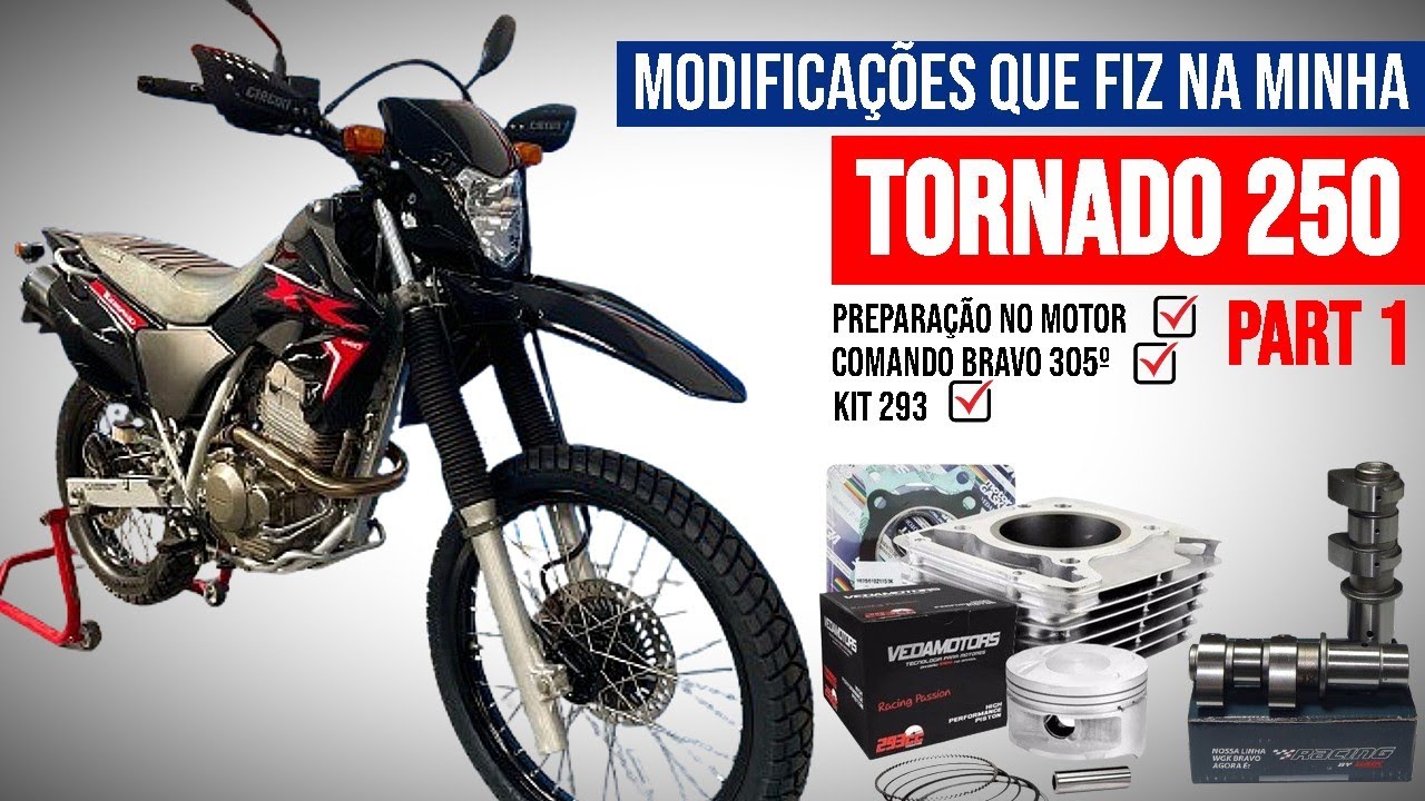 MODIFICAÇOES TORNADO / PREPARAÇÃO MOTOR / KIT 293