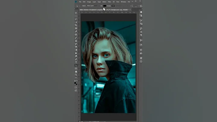 Moody📽️Cinematic Color Grade Effect in Photoshop#shorts