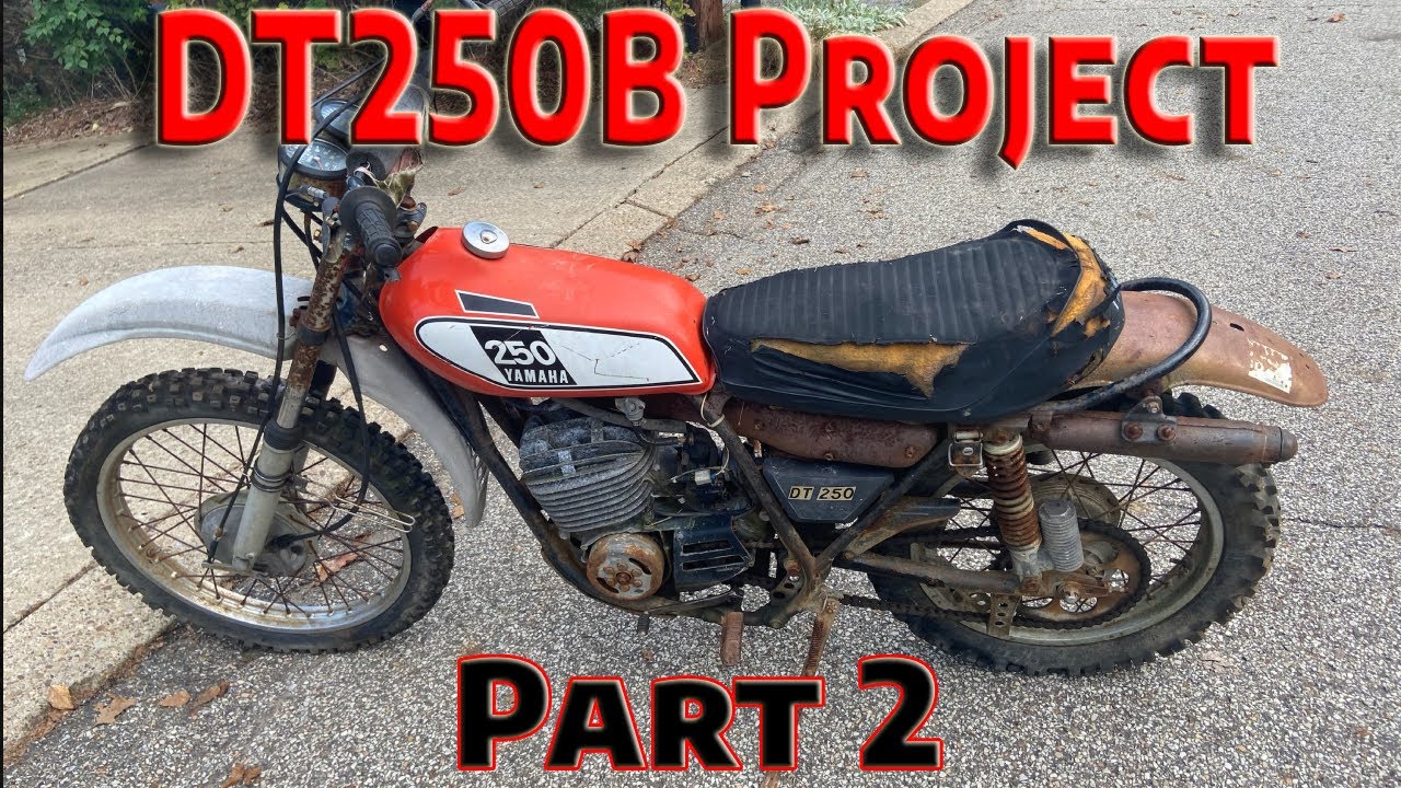 1975 Yamaha DT250 Project Part 2: fender repair, painting and the