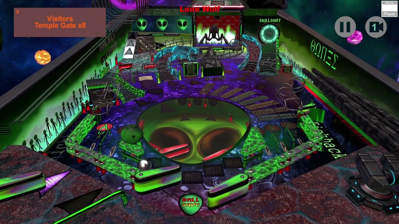 Outergalactic Aliens Slot Shots Pinball Collection #6