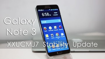 Samsung Galaxy Note 3 XXUCMJ7 Stability Firmware Update