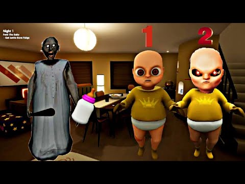 البيبي الملبوس ضد الجدة جراني  لعبة البيبي النونو المسكون     