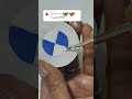 BMW logo keychain idea #bmw #drawing #bmwlogo #keychain #diy #automobile #bmws1000rr #art #craft