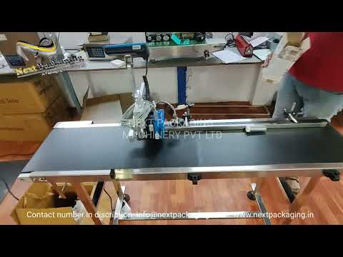 Inkjet batch marking machine on test tubes, bottles | inkjet mrp marking machine for bottles, jar