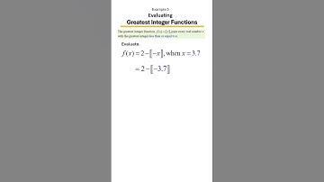 Evaluating the Greatest Integer Function 🔢 | Step-by-Step Understanding of the Step Function, Ex 5