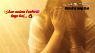 Har aaina toota lage sad😔 song female whatsapp status video