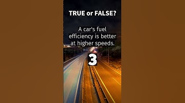 A cars fuel efficiency is better at higher speeds