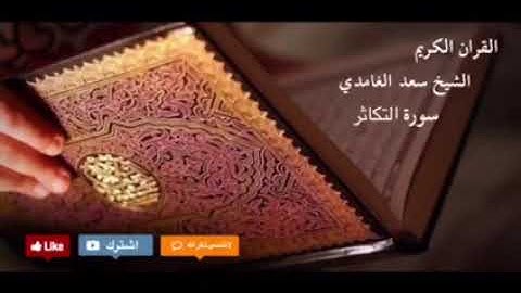 سورة التكاثر القارئ الشيخ سعد الغامدي ( بدون إعلانات )
