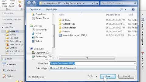 Outlook 2010 Make Changes to an Attachment