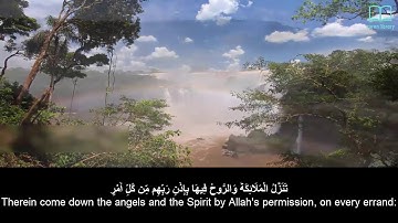 سورة القدر   ياسر الدوسري   مترجم Surah Al Qadr  Quran  English subtitles
