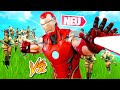 100 NO SKINS vs SUPERHELDEN Battle Royale in Fortnite!