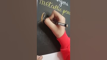 Using Kuretake Metallic pens!!