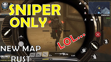 New Map Rust Sniper only - CODM Mobile Gameplay