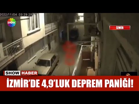 İzmir'de 4,9'luk deprem paniği!