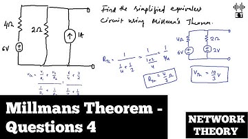 Millmans Theorem | Questions 4 | Network Theorems | Network Theory