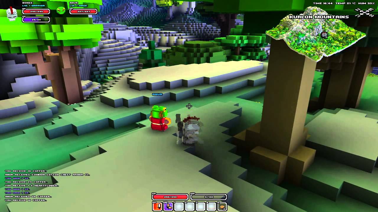 Cube World Alpha Gameplay - Part 2 Playing the Warrior