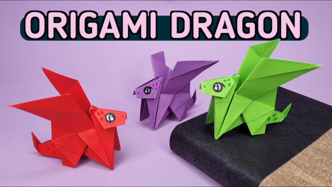 Origami Paper Dragon How to make the Origami Dragon YouTube