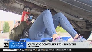LASD hosts catalytic converter etching event to help prevent theft