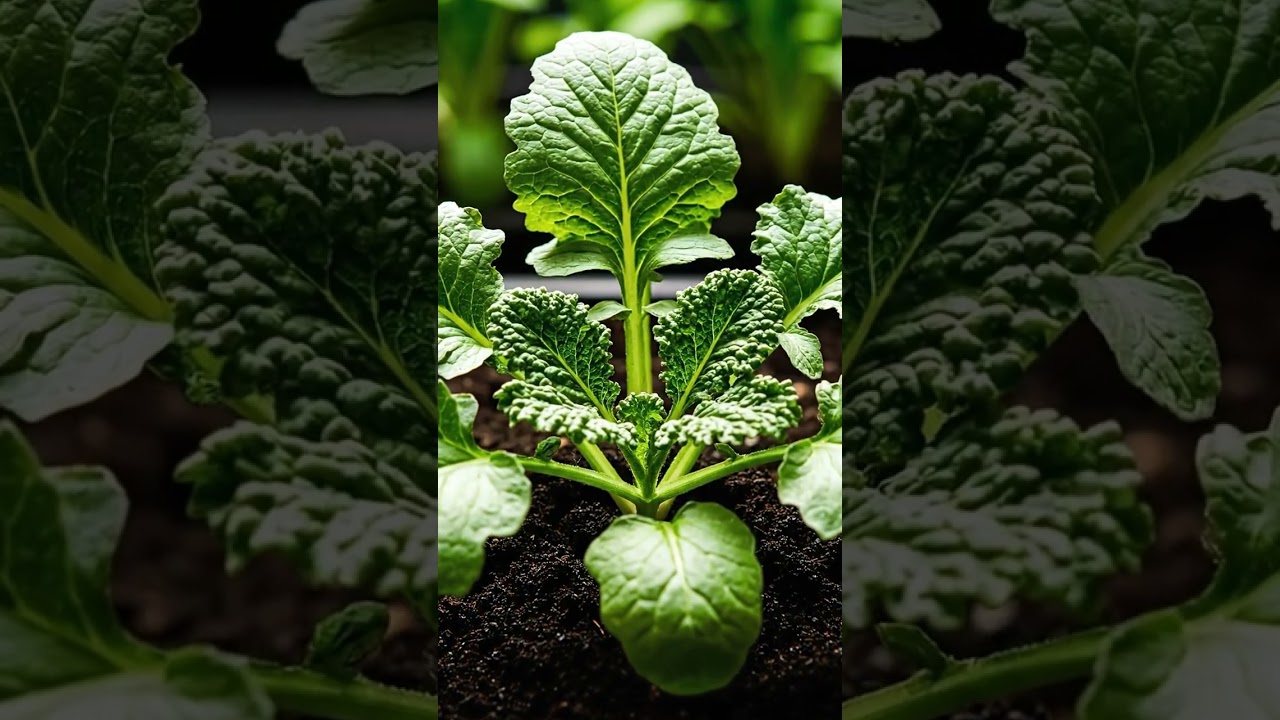 Mustard greens time lapse from first day to 30 days | GreenMotion Studio 