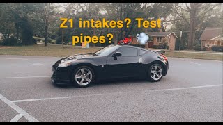 370z Gets Z1 Intakes + Kinetix Racing Test Pipes, more HP?🔥🔥