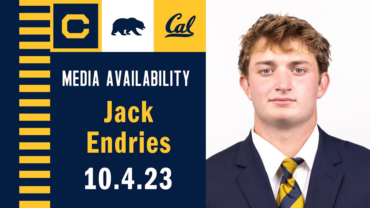 Cal Football: Jack Endries Media Availability (10.3.23) - YouTube