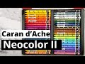 Neocolor II Caran d'Ache water-soluble wax pastels/crayons on Ohuhu watercolor paper