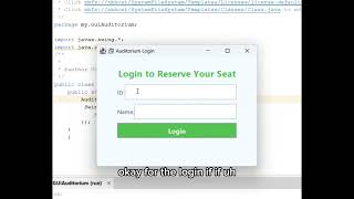CSF12403- OBJECT ORIENTED PROGRAMMING (AUDITORIUM RESERVATION SYSTEM)