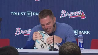 Freddie Freeman gets emotional as he returns to Atlanta to take on his former team