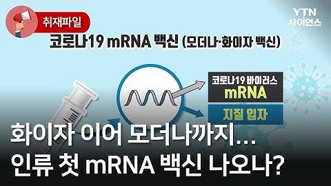 [사이언스 취재파일] 화이자 이어 모더나까지…인류 첫 mRNA 백신 나오나? / YTN 사이언스