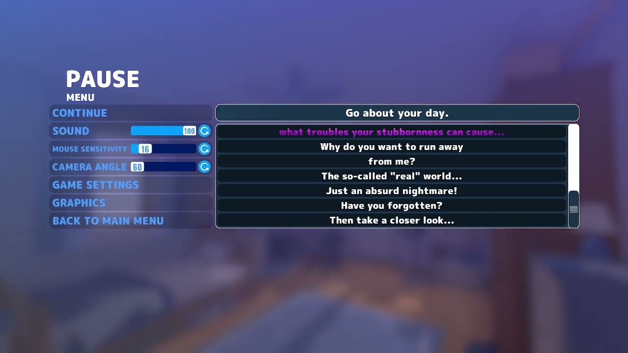 MiSide - Player Room Pause Menu Music